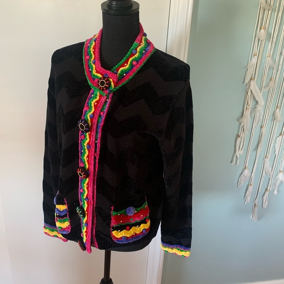 Vintage Berek Sweater Cardigan - Picture 3 of 9